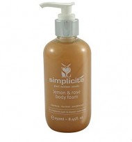 Simplicite Lemon Rose Body Foam 250ml Australian-certified Organic 100% Natural Chemical-free