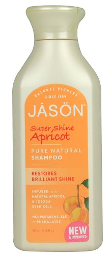 JASON Super Shine Apricot Shampoo, 16 Ounce Bottles (Pack of 3)