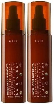 Intelligent Nutrients Certified Organic Perfect Hold Hair Spray (6.7 fl oz/200 ml) Each Bottle (Qty, Of 2 Bottles)
