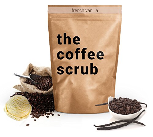 The Coffee Scrub – Enriched with Antioxidants, Minerals, and Essential Oils (7 Ounce) (French Vanilla)