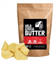Raw Organic Cocoa Butter, Wild Cocoa Butter, 100% Organic, Single-Origin, Unrefined, Non-Deodorized, Food Grade (4 ounce)