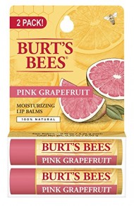 Burt’s Bees 100% Natural Lip Balm, Pink Grapefruit Blister Pack, 0.3 Ounce, 2 Count