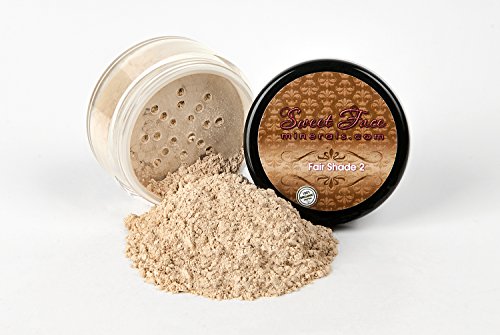 FAIR 2 FOUNDATION by Sweet Face Minerals Sample to Bulk Sizes Mineral Makeup Bare Skin Sheer Powder Cover (30 Gram Jar)
