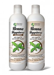 Discovery Naturals Henna Happiness Shampoo & Conditioner Combo Pack – Chemical & Sulfate Free with Organic Ingredients 14 FL OZ (414 ml)