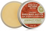 Whidbey Island Natural Organic Shea Body Butter For Intensive Hydration – Admiralty Strait (Tropical Lemon Verbena) 2 fl oz. A super-moisturizing treat for dry, thirsty skin. Over 70% Organic Shea Butter. Handmade in the Pacific Northwest, USA