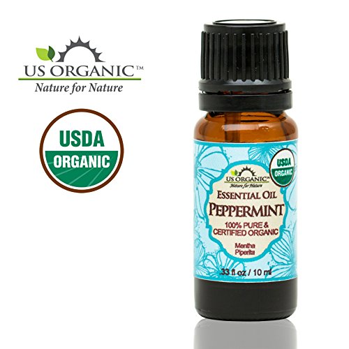 US Organic 100% Pure Peppermint Essential Oil – USDA Certified Organic – 10 ml