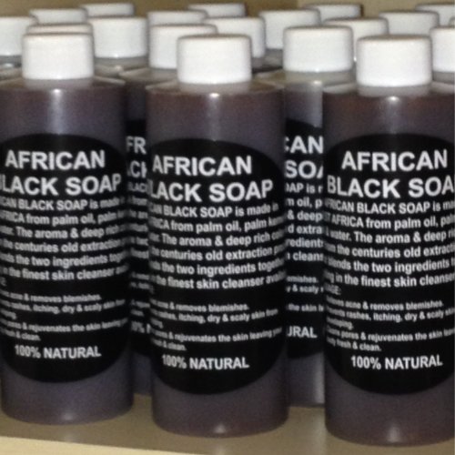 100% Pure Authentic Liquid African Black Soap From Ghana 8oz.
