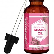 Leven Rose Tamanu Oil – 100% Pure, Organic, Unrefined, Cold-Pressed Tamanu Oil For Hair, Skin, Nails, Acne, Scars – 1 Oz In Dark Amber Glass Bottle with Glass Dropper – 100%