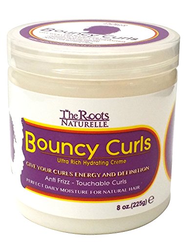 The Roots Naturelle Curly Hair Products Bouncy Curls (8 Ounce). Anti-frizz Cream for Natural Hair