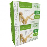 Detox Body Wrap for Weight Loss – Brazilian Silky n’ Slim Volcanic Clay Organic Body Wrap Home Spa Treatment. Reduce Cellulite, Psoriases & Stretch Marks (2 Boxes -16 Applications)