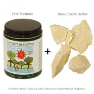 2LB (32oz) Raw Fresh Cocoa Butter +1 Nature’s Blessing Hair Pomade