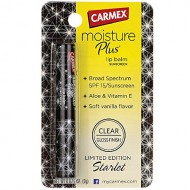 Carmex Moisture Plus Lip Balm SPF 15 Clear, Gloss Finish, Assorted Colors, 0.08 oz